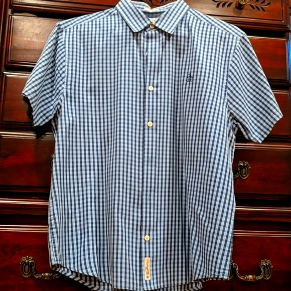 Blue Checked Button Down - Picture 1 of 4